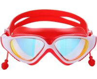 Очки для плавания Conquest Uv Shield Anti-Fog защитная маска с двойным регулируемым ремешком, берушами и защитой от УФ в чехле для бассейна 17х5 см