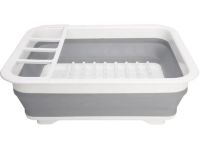 Складная кухонная сушилка для посуды Kitchen Craft Joseph Extend BN-090 раскладная, силиконовая сушка для тарелок и кухонных приборов, поддон