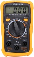 Digital Multimeter Tester Digital UK-830LN DT 830 LNv Universal Handheld Current, Voltage and Resistance Tester with Display DT-830 Yellow