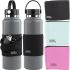 Чохол з кишенею для спортивної пляшки Bottle Pocket до 1 л тканинний кишеню органайзер для зберігання смартфона, ключів, карток і навушників