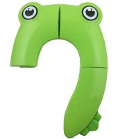 Child's Folding Potty Seat Toad travel folding plastic toilet seat potty training pad with cover Frog Green 35X30 cm