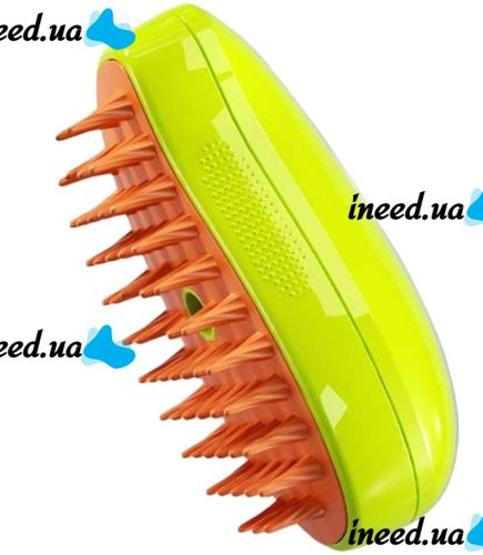 Электрическая паровая щетка Pet Brush SBC-1 для вычесывания шерсти кошек и собак, расческа распылитель с увлажнением для ухода за домашними животными