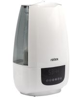 Rotex RHF-600-W Ultrasonic Humidifier for 6 liters 35 sq.m Ionizer Purifier with LED Display and 30W Water purification filter from the mains White