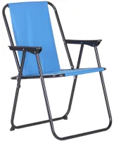Folding chair AMF Picnic CCS022 Travel Picnic, up to 150kg, Oxford, Folding chair with armrests, camping, fishing Blue