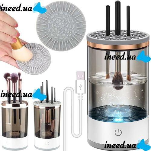 Electric Sonic Makeup Brush Cleaner Makeup Cleaning Brush AND HZ-001 2 in 1 Brush Stand for Cleaning and Drying Cosmetic Brushes