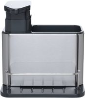 Диспенсер с дозатором для моющего Clean Storage Rack TH3700 3 в 1 органайзер для столовых приборов с подставкой и сливом для воды на мойку PK-1
