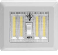 Настенный светильник Light Switch HY-604 беспроводной выключатель с тумблером COB, светодиодный LED ночник с включателем на батарейках для шкафа