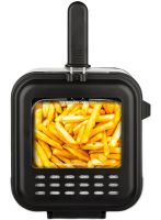 Fryer Crownberg CB-5542 for 1.5 liters 1200 W kitchen device with removable bowl for cooking and frying fries, nuggets