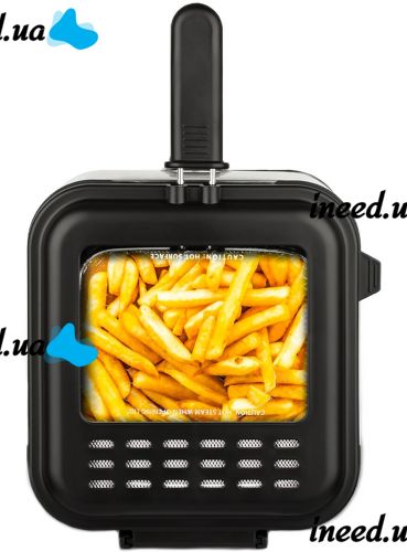 Fryer Crownberg CB-5542 for 1.5 liters 1200 W kitchen device with removable bowl for cooking and frying fries, nuggets