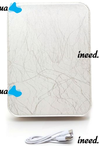 Настольное сенсорное зеркало планшет для макияжа Cosmetic Mirror аккумуляторное косметическое дорожное в чехле со светодиодной подсветкой на подставке