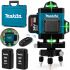 Laser 4D 16-line green level Makita SKR200Z 24V 5Ah, Self-leveling level of the Makita for measuring the intersection of 16 rays at 360 in the case
