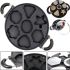 Round shape for baking pancakes and pancakes with different shapes PAN LY-310 7 shapes for kitchen 28 cm, Kitchen shape for baking and cooking Black