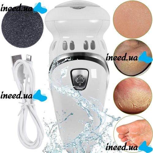 Пемза для ног Callus Remover Vacuum электрическая шлифовальная пилка, аккумуляторная электропемза для чистки пяток и удаления мозолей c USB зарядкой