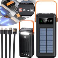 Портативний зарядний пристрій Power Bank Voltronic YM-638CX 100000mAh з сонячною панеллю і ліхтариком Solar зовнішній акумулятор повербанк для зарядки