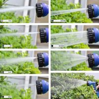 Garden Watering Hose Xhose 15 Meters 50FT with Spray Nozzle X-Hose 15m Reinforced Irrigation Stretchable Hose Magic Hose