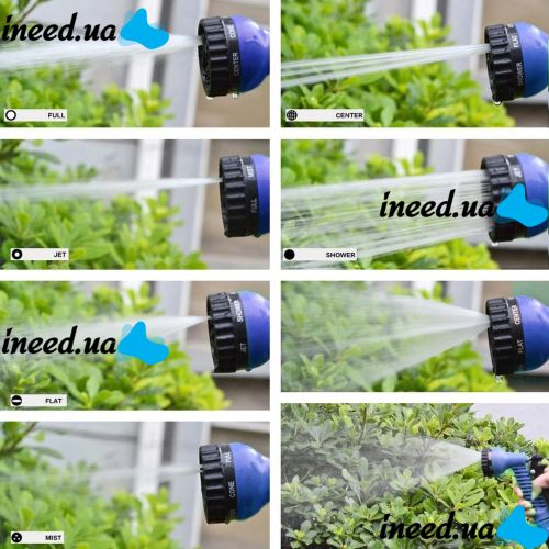 Garden Watering Hose Xhose 15 Meters 50FT with Spray Nozzle X-Hose 15m Reinforced Irrigation Stretchable Hose Magic Hose