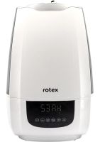 Rotex RHF-600-W Ultrasonic Humidifier for 6 liters 35 sq.m Ionizer Purifier with LED Display and 30W Water purification filter from the mains White