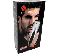 Проводная машинка для стрижки волос Domotec MS-3305 12W профессиональный триммер для окантовки бороды и усов со сменными насадками Белый