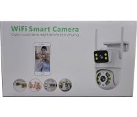 Бездротова вулична IP камера відеоспостереження Wifi Smart Camera Q13 6Мп поворотна подвійна відеокамера з нічною зйомкою і віддаленим доступом Rias