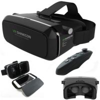 3D Очки виртуальной реальности с пультом ДУ VR Shinecon G04, 3Д Шлем виртуальной реальности для телефона, гарнитура для 4.7-6 дюймов, Черный