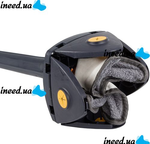Четырехугольная сменная насадка запаска для квадратной швабры Triangle Spin Mop 24x24 см, Дополнительная квадратная Клевер для мытья и уборки пола