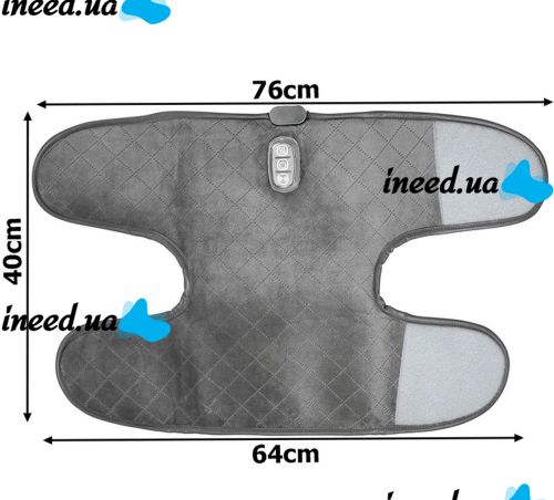 Универсальный массажер бандаж коленного сустава Massaging Sharper Image с подогревом, Согревающий наколенник грелка на колено и плеч 5 режимов Серый