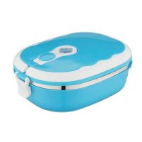 Двойной термо ланч бокс из нержавеющей стали Luch box Two Layers LB-2180 на 2 секции, Ланч-бокс контейнер на 2 отделения по 800 мл, Судочек Lunchbox