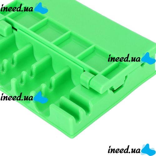 Форма шампур Multifunction Quic Pass through machine для нанизывания шашлыка мяса и овощей, Трафарет для надевания мясных рулетиков Зеленый