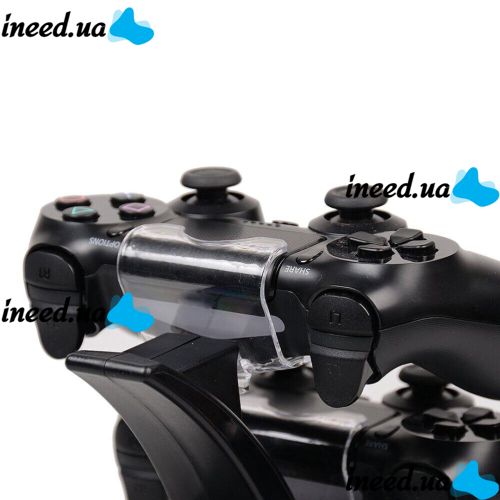 Зарядная подставка док станция для геймпадов XBOX ONE/ONE S/ONE X на 2 джойстика, Зарядное устройство для зарядки геймпадов с подсветкой Черная