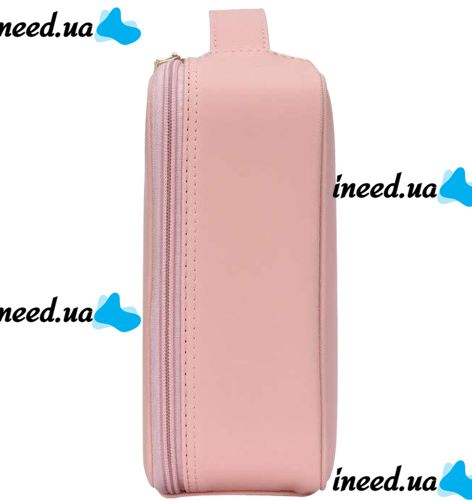 Органайзер для хранения косметики Niceland Beauty box MAG-590 с ручкой для переноски, Дорожная водонепроницаемая косметичка, бьюти кейс Розовая