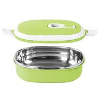 Двойной термо ланч бокс из нержавеющей стали Luch box Two Layers LB-2180 на 2 секции, Ланч-бокс контейнер на 2 отделения по 800 мл, Судочек Lunchbox
