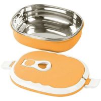 Двойной термо ланч бокс из нержавеющей стали Luch box Two Layers LB-2180 на 2 секции, Ланч-бокс контейнер на 2 отделения по 800 мл, Судочек Lunchbox