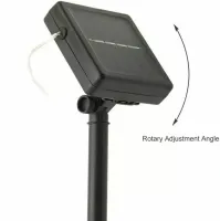 Уличная светодиодная гирлянда Solar String Lights LS48-100WW 12 метров 100 LED диодов Теплый белый Роса Warm light с солнечной панелью для деревьев и веранд