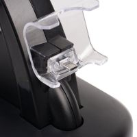 Зарядная подставка док станция для геймпадов XBOX ONE/ONE S/ONE X на 2 джойстика, Зарядное устройство для зарядки геймпадов с подсветкой Черная