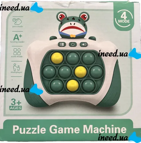 Детская игрушка головоломка Quick Pop It Baby Frog SR8602 интерактивная электронная приставка антистресс поп ит для снятия стресса на батарейках от 3-х лет