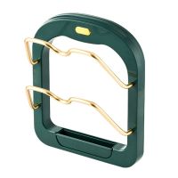Настенный держатель для крышек Kitchen Pot Cover Rack, Подставка органайзер сушилка для 2 крышек кастрюль на стену, Навесной стеллаж для крышек