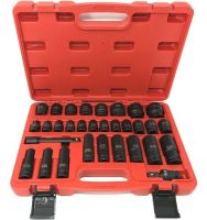 Набор торцевых шестигранных головок Piece Tool Set 1/2" 31шт в кейсе, Ударные головки 8-32mm с удлинителем и угловой насадкой 31 предмет в чемодане