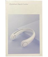Беспроводной мини вентилятор на шею Bladeless neck cooler VT-1010 3 скорости, Шейный аккумуляторный охладитель A206 3 уровня обдува от USB Белый