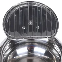 Фритюрница на плиту Fryer Pot 2,2л с масляным термометром и поддоном для слива масла Кастрюля для фритюра с крышкой из нержавеющей стали для кухни