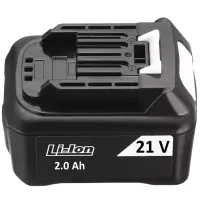 Дополнительный аккумулятор для электрических инструментов Cordless Chainsaw Li-on 21V 2Ah Black, Сменная аккумуляторная батарея 21В 2мАч Черный