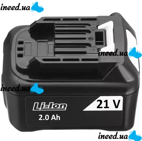 Дополнительный аккумулятор для электрических инструментов Cordless Chainsaw Li-on 21V 2Ah Black, Сменная аккумуляторная батарея 21В 2мАч Черный
