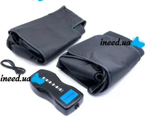 Lymphatic drainage battery massager Air Compressed 8850 for pressotherapy and lymphatic drainage of the legs, Compressor electric massager KY3-30 from the battery