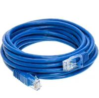 Высокоскоростной сетевой LAN кабель патч корд UTP Cat5e 30 метров RJ-45 для подключения к компьютеру интернета, Коммутационный ethernet шнур Синий