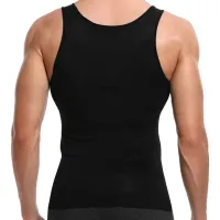 Утягивающая майка для мужчин Slim'n Lift men корректирующее мужское белье Black, Мужская корректирующая майка Слим энд Лифт фо Мэн Черная