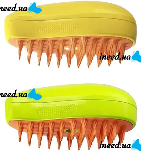 Электрическая паровая щетка Pet Brush SBC-1 для вычесывания шерсти кошек и собак, расческа распылитель с увлажнением для ухода за домашними животными