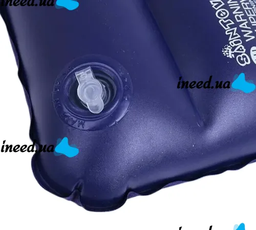 Intex Inflatable Pillow 68672 47x30 cm Tourist Inflatable Pillow Flocked for Swimming and Travel Head Pad for Camping Blue