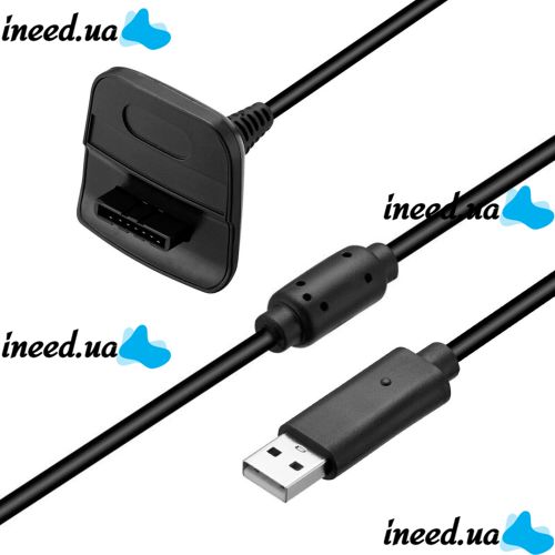 Зарядное устройство Microsoft Play Charge Kit Xbox 360 4в1 с двумя аккумуляторами 4800mAh, Зарядный комплект для джойстиков 2 аккумулятора + адаптер