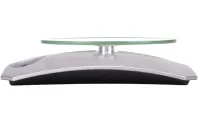 Кухонные электронные весы Domotec MS-KE5 от 1г до 5 кг Air Glass стеклянные до 5кг Домотек с LCD-дисплеем и автоматическим выключением Серые