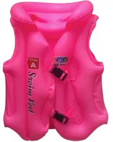 Детский надувной жилет Swim Vest BT-IG-0005 спасательный для плавания с подголовником от 3 до 14 лет, Надувная защитная жилетка S, M, L для детей