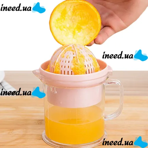 Ручная мини-соковыжималка Juicer XL-295 чашкой для фруктов, Универсальная соковыжималка фрешер для ягод с емкостью для сока XL 295
